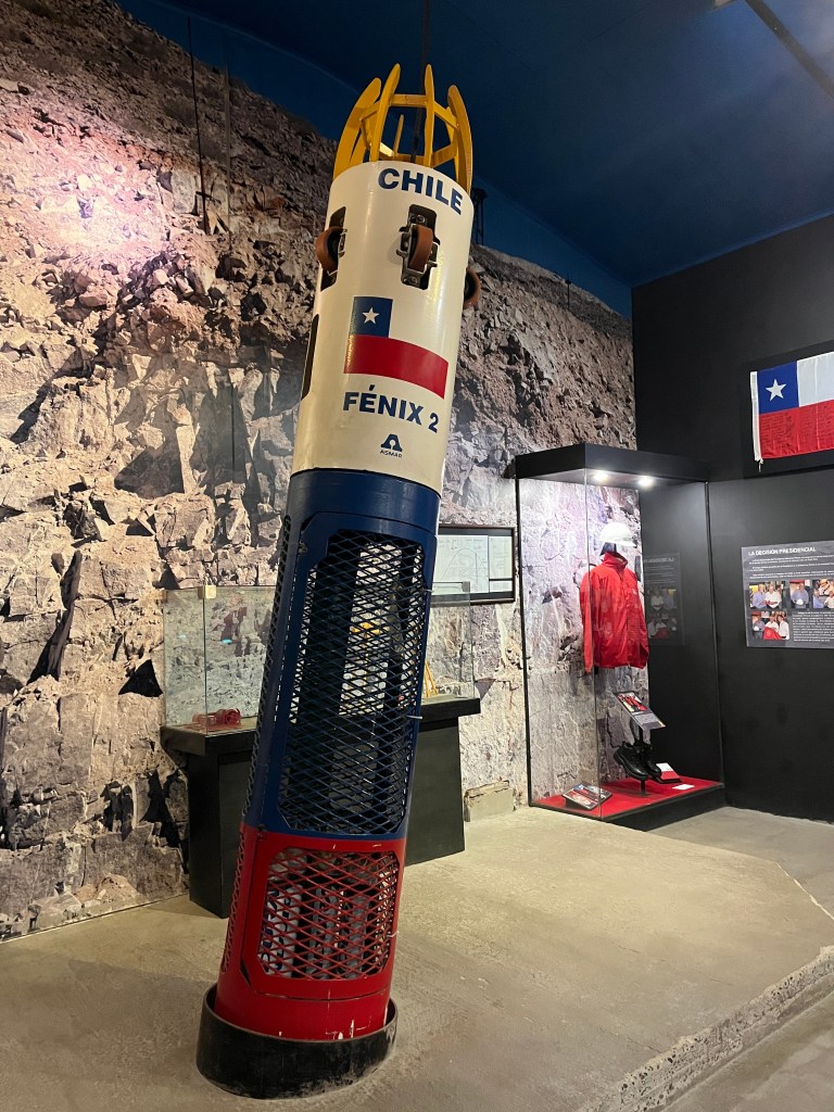 Display in Museo Colchagua of Chilean Miners