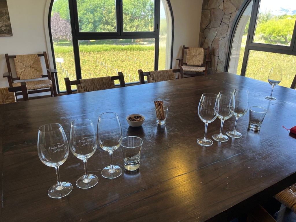 The tasting room at Piedras Negras Winery Uco Valley Argentina